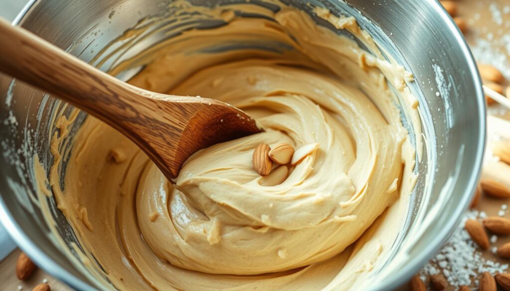 Almond Nut Cake Batter Mixing Techniques