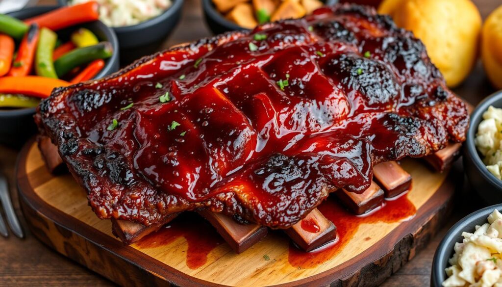 Beef Back Ribs Plating