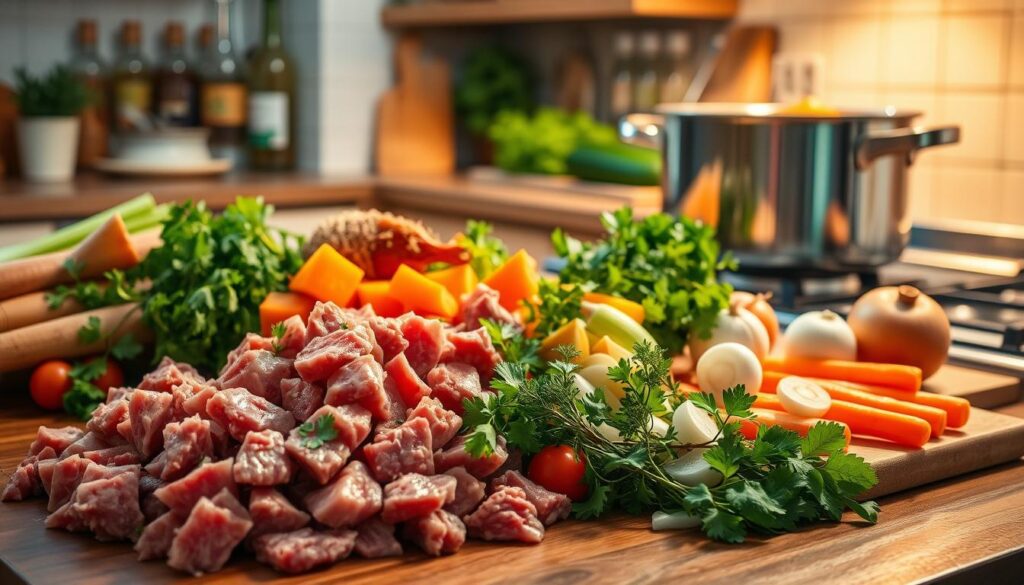 Beef Heart Soup Preparation