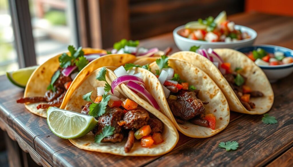 Beef Heart Tacos with Fresh Garnishes