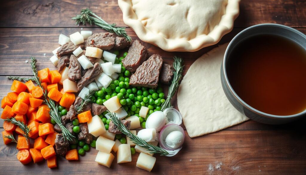 Beef Pot Pie Ingredients