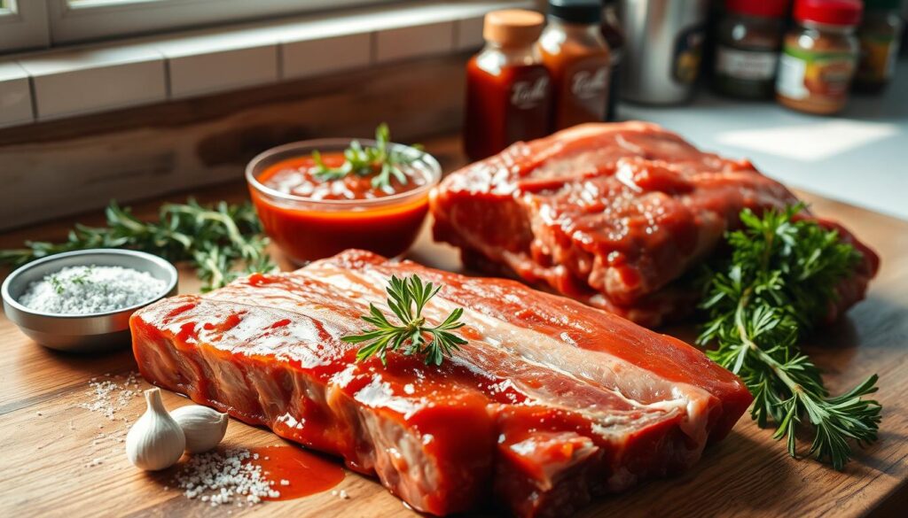 Beef Ribs Ingredients Preparation