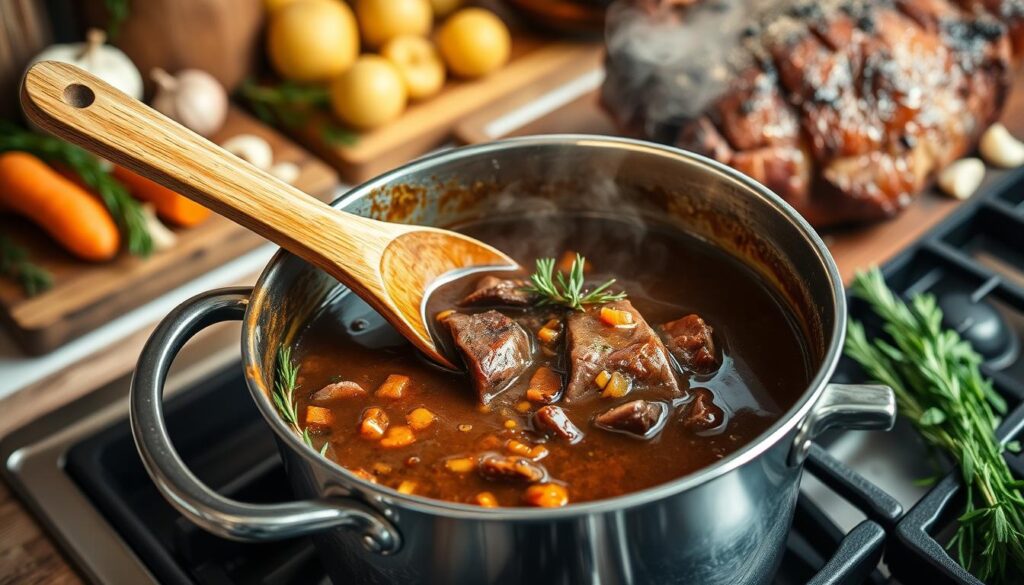 Beef Shoulder Roast Gravy Preparation