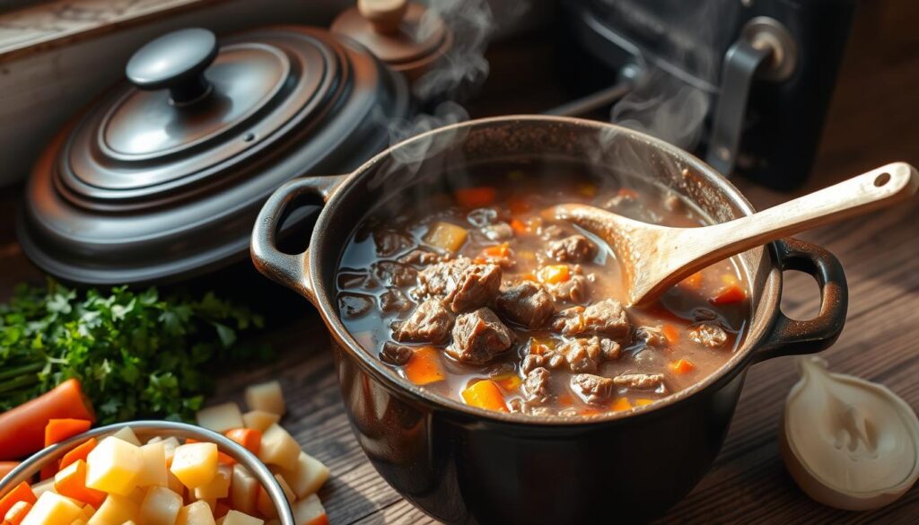 Beef Stew Cooking Process