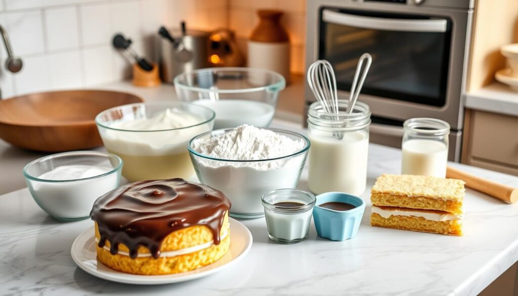 Boston Cream Cake Preparation Steps