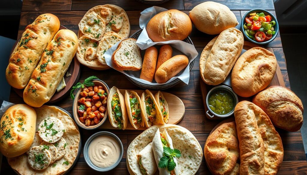 Bread and Wrap Sides for Honey Garlic Chicken