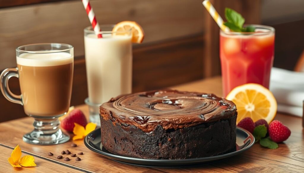 Brownie Cake Beverage Pairings