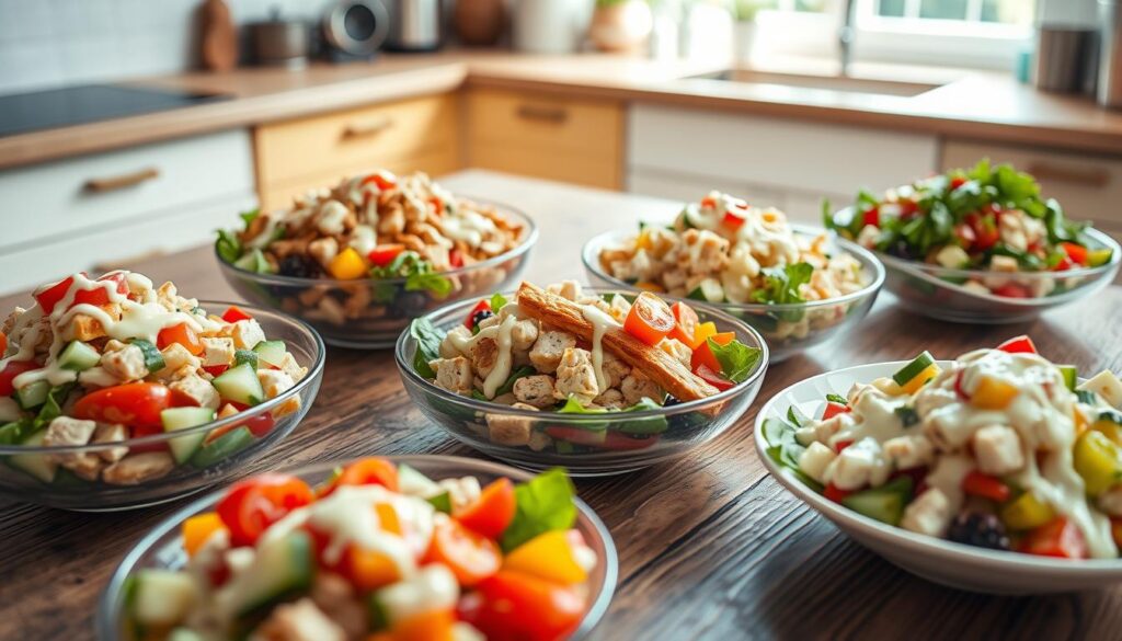 Chicken Cube Salad Varieties