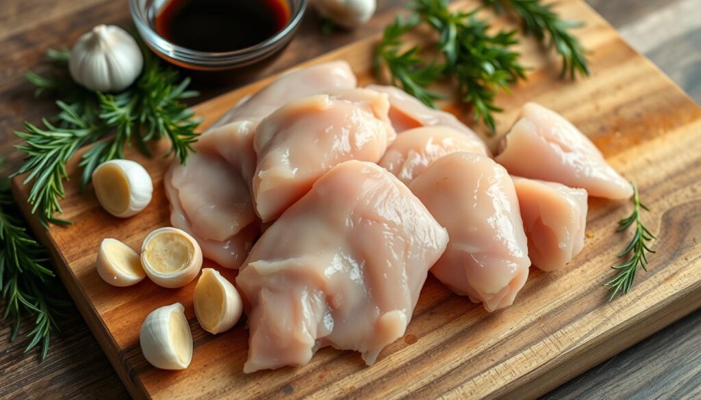 Chicken Cuts for Garlic Sauce