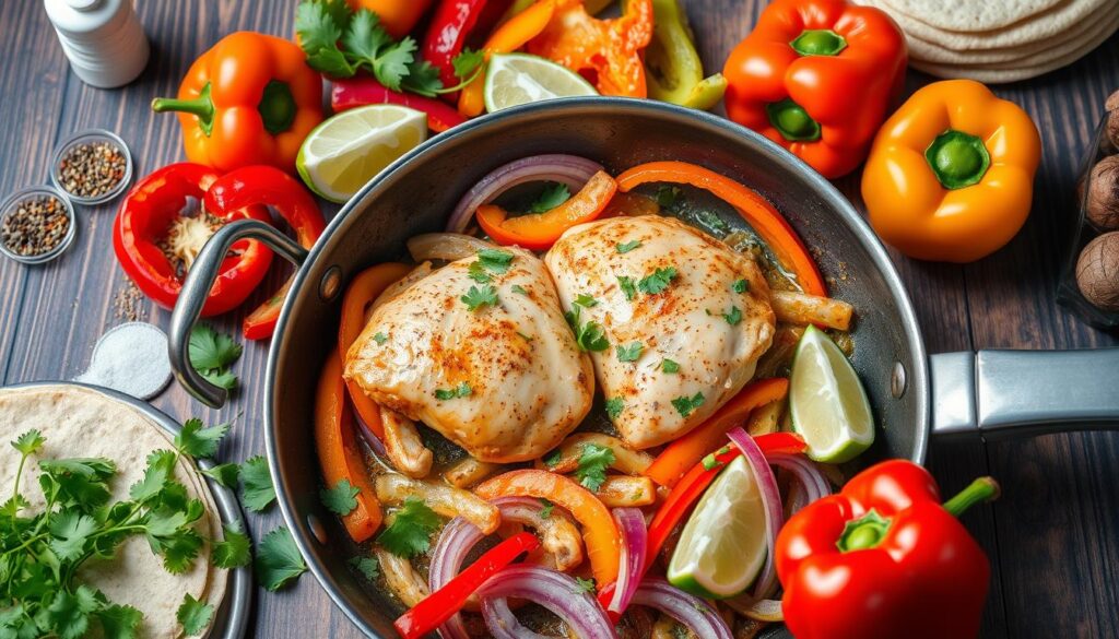 Chicken Fajitas Preparation