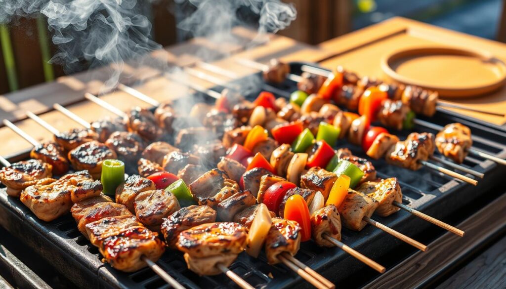 Chicken Skewers and Kabobs Grilling