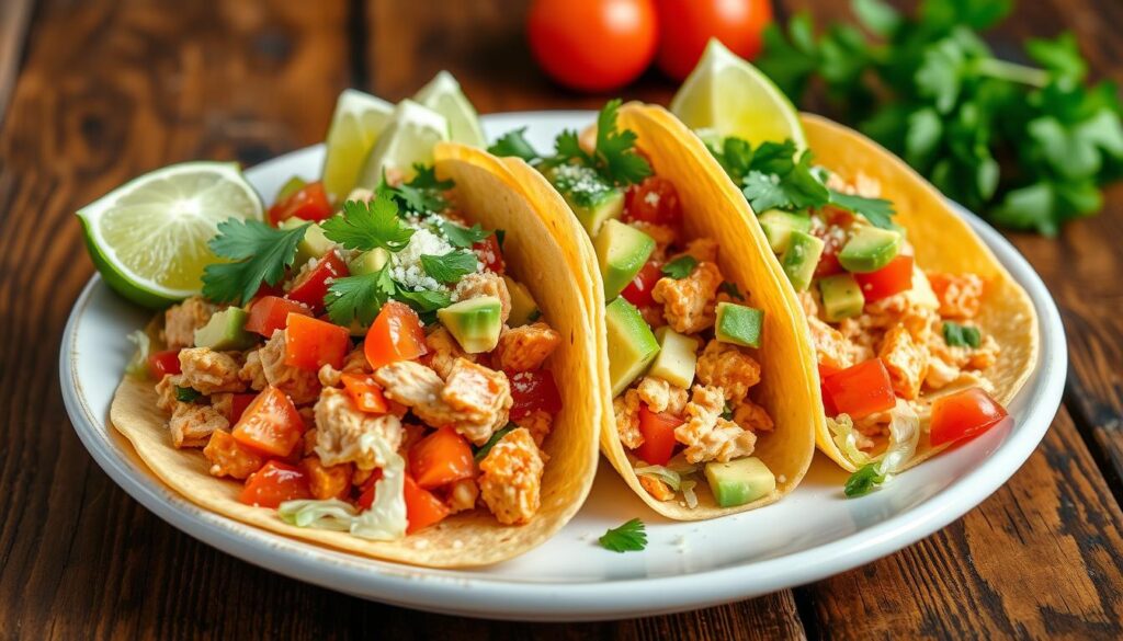 Chicken Tacos with Diced Chicken