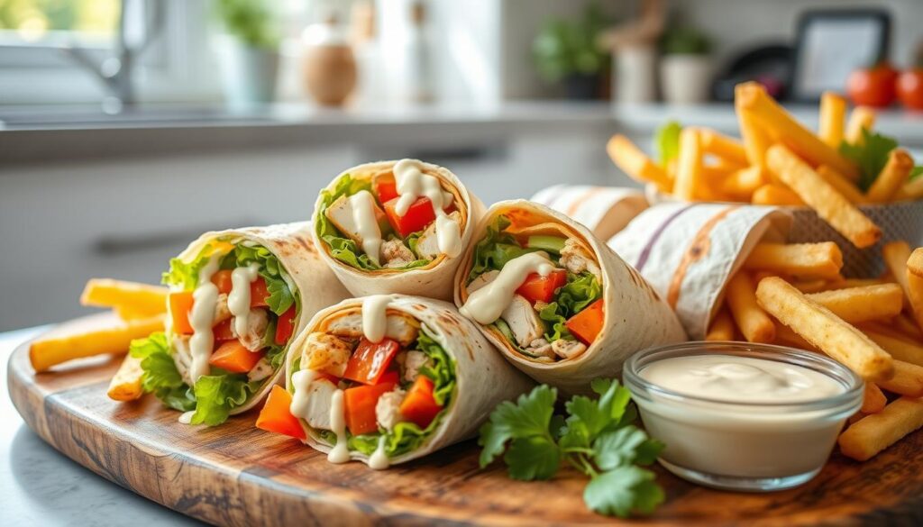 Chicken Wraps and Sandwiches