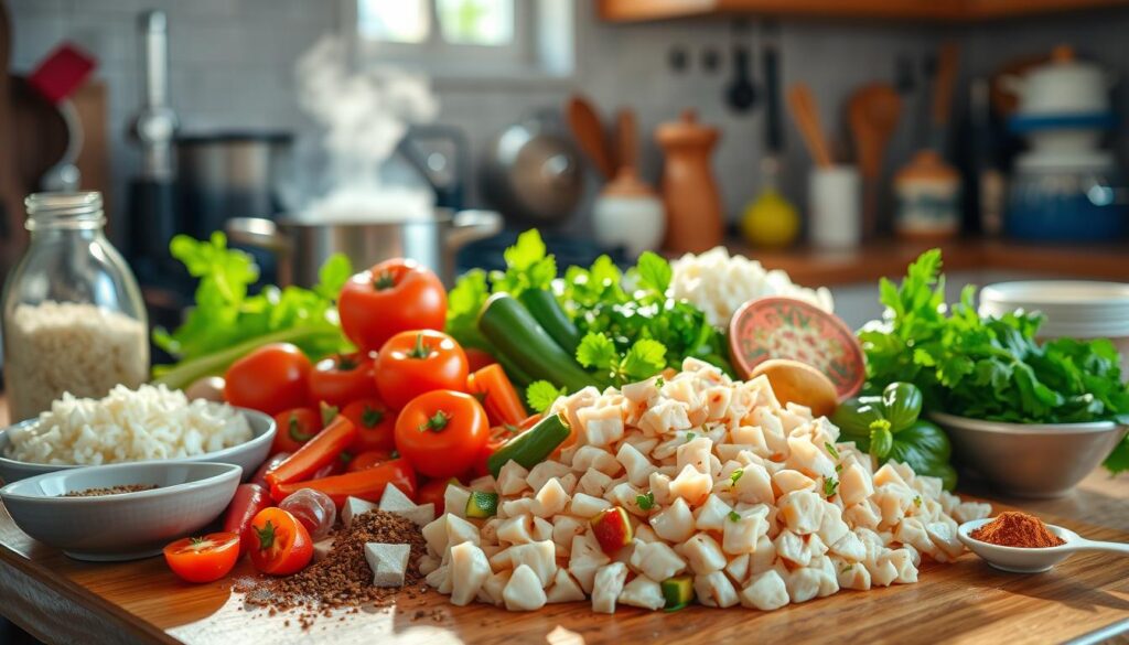 Chicken and Rice Meal Preparation