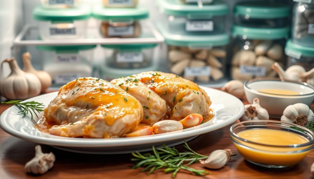 Chicken with Garlic Sauce Storage Tips