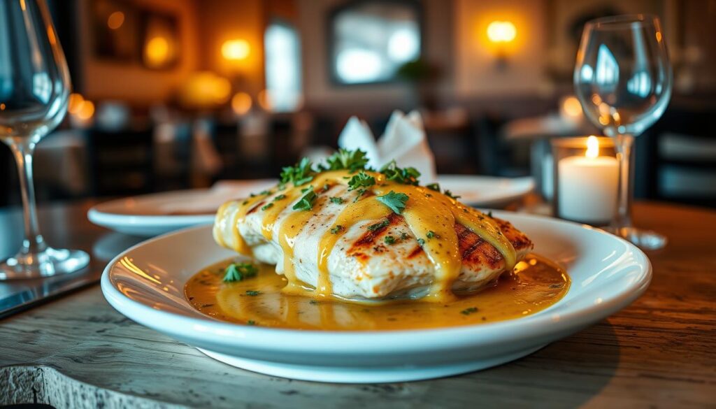 Chicken with Garlic Sauce in Restaurants