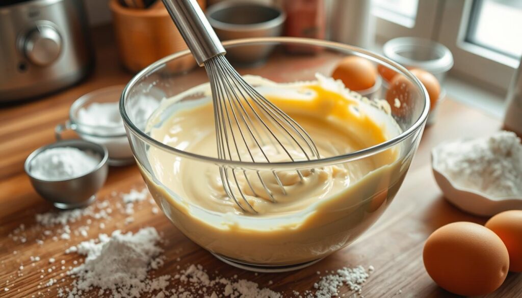 Crack Cake Batter Preparation