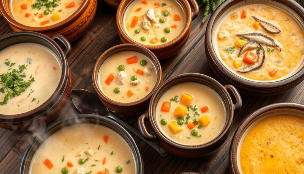 Creamy Chicken Soup Varieties