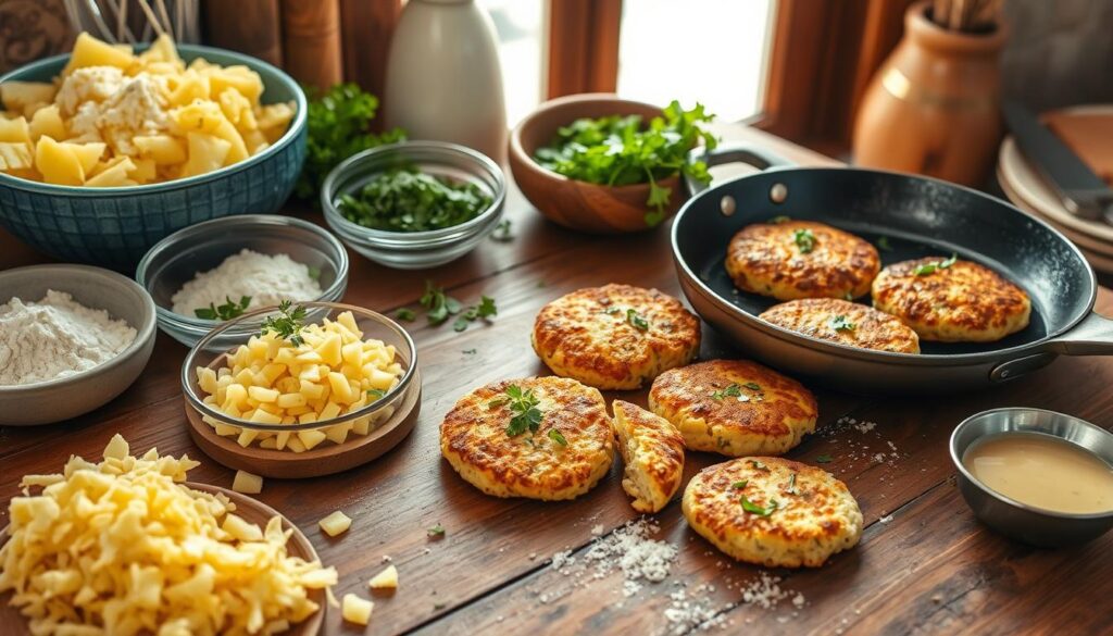 Crispy Potato Cake Preparation