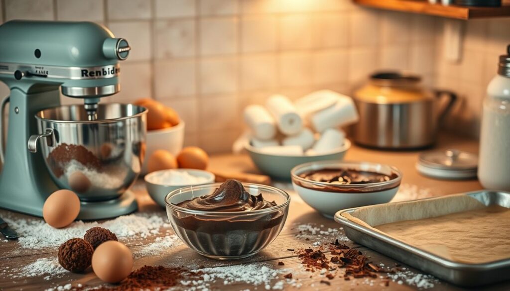 Devil's Food Cake Baking Process