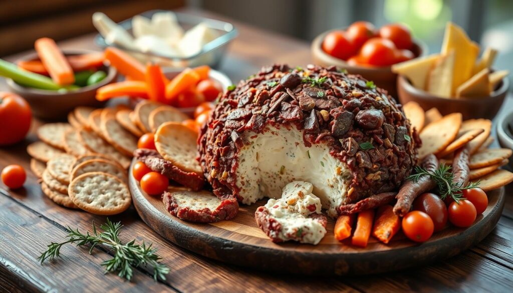 Dried Beef Cheese Ball Celebration