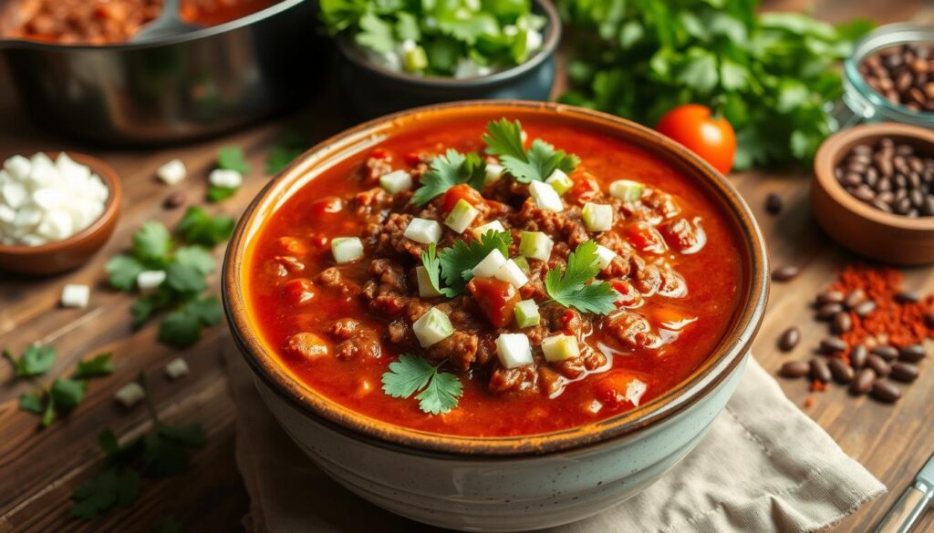 Easy Ground Beef Chili with Enchilada Sauce Easy Ground Beef Chili with Enchilada Sauce