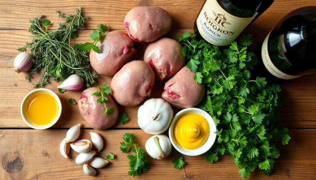 French Rognon Ingredients