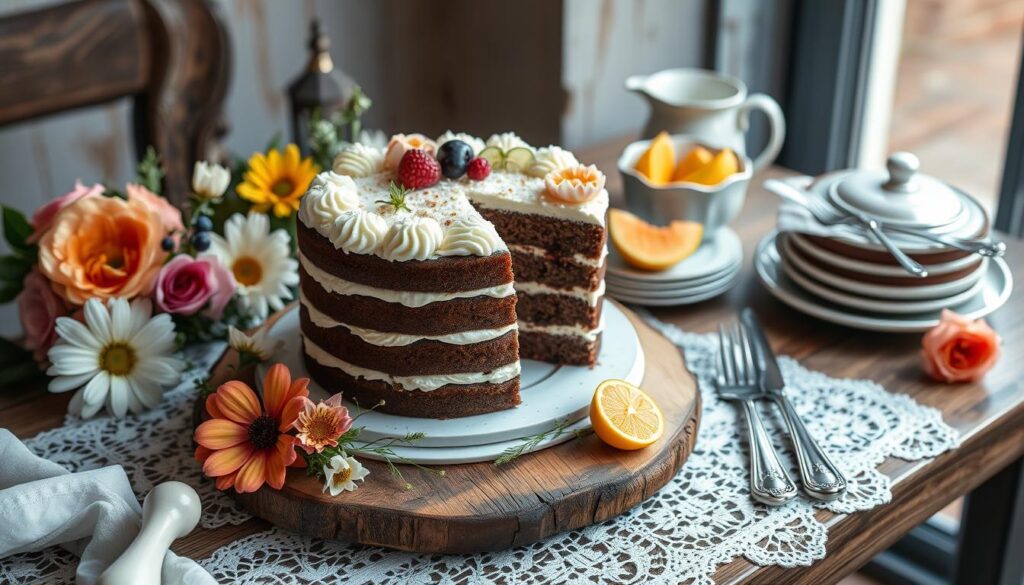 German Cake Serving Presentation