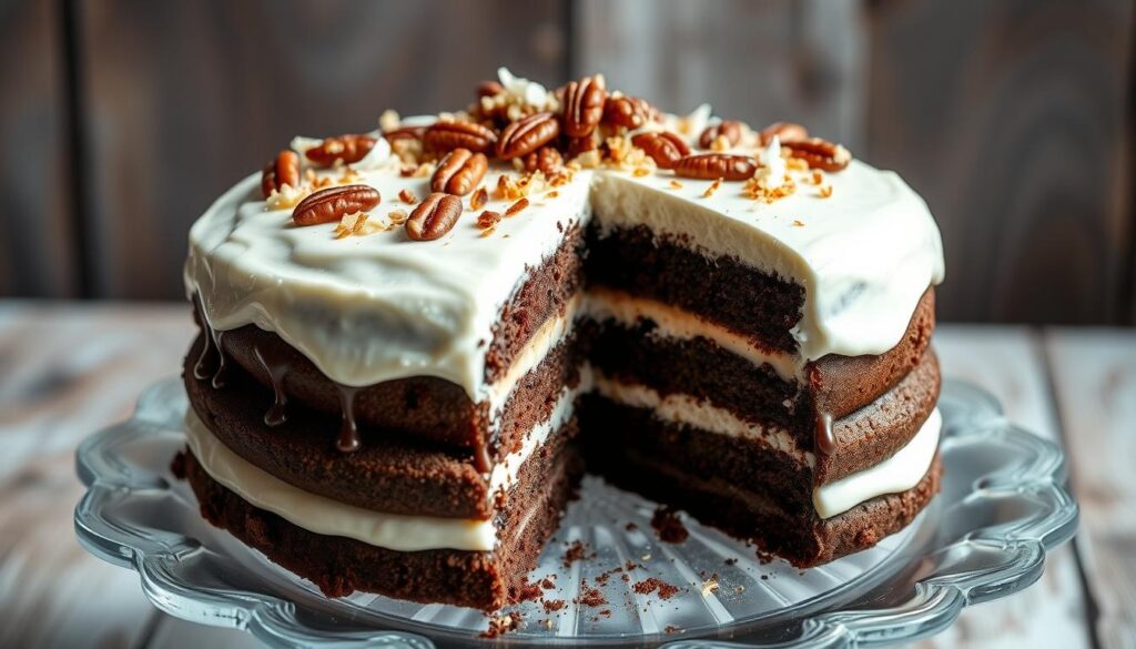 German Chocolate Cake Decoration