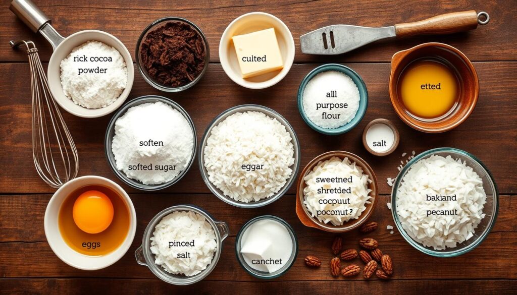 German Chocolate Cake Ingredients