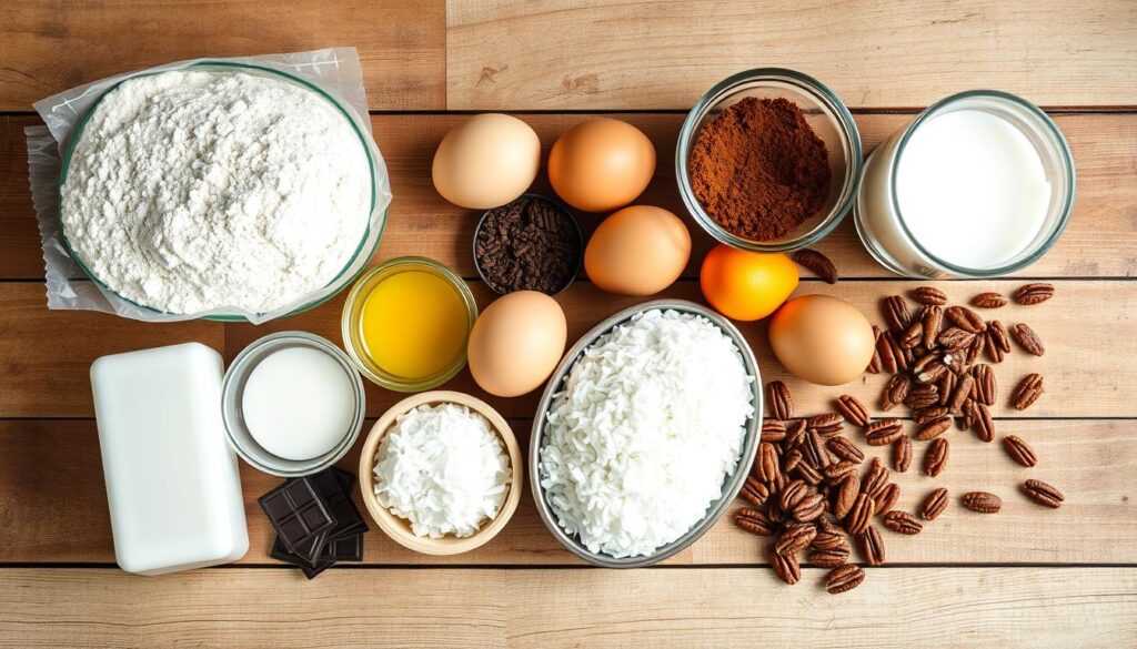 Gluten-Free German Chocolate Cake Ingredients