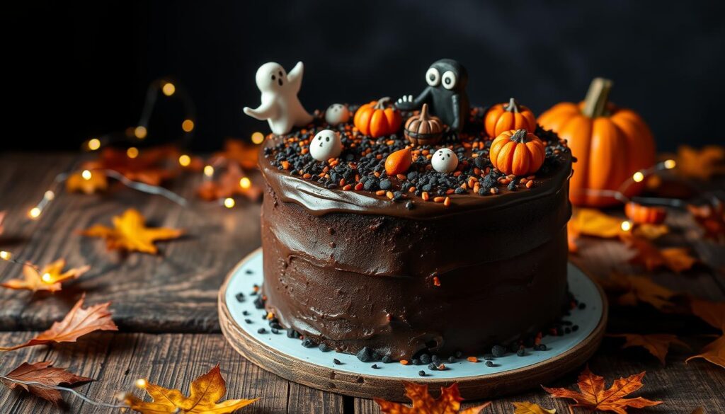 Gluten-Free Halloween Chocolate Cake