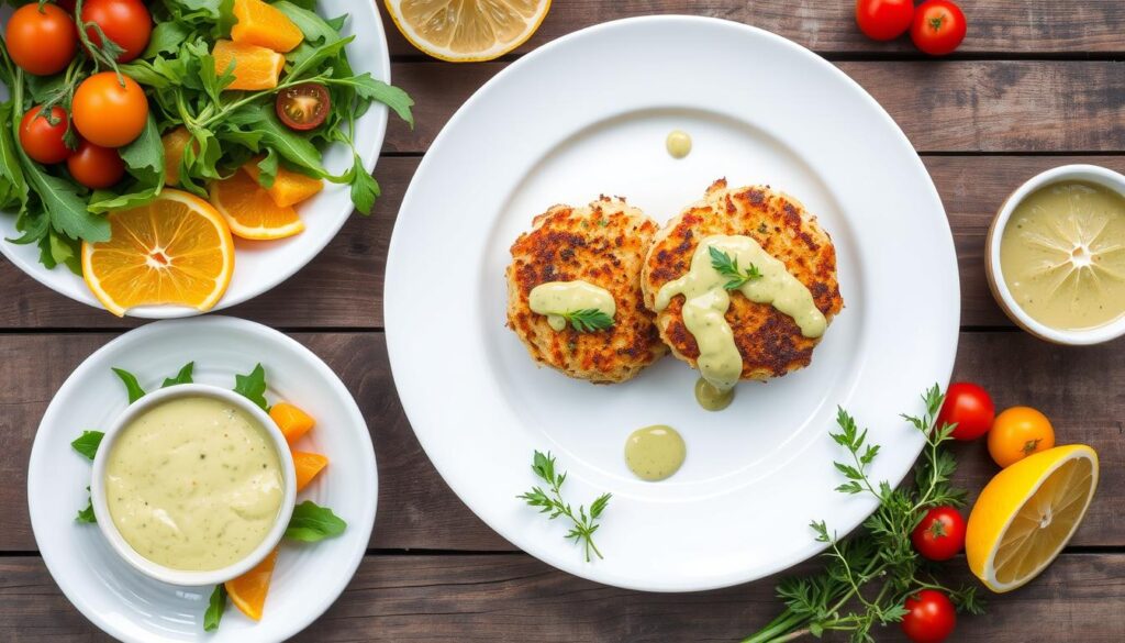 Gluten-free crab cake accompaniments