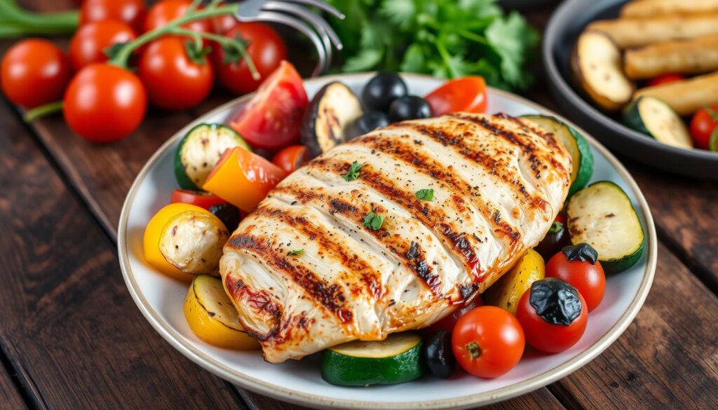 Grilled Chicken with Vegetables