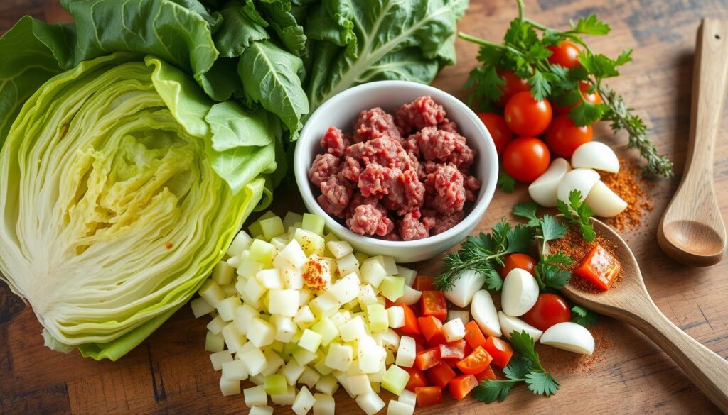 Ground Beef Cabbage Recipe Ingredients