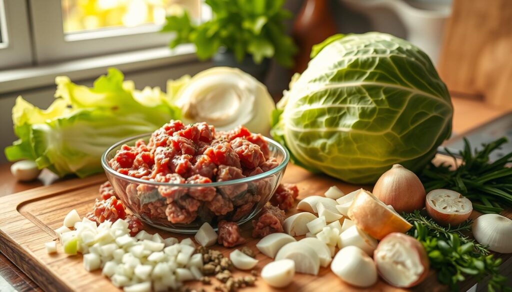 Ground Beef and Cabbage Preparation