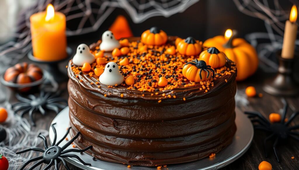 Halloween Chocolate Cake Decoration