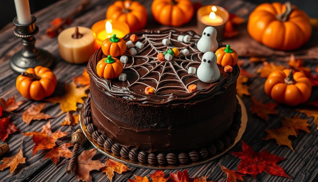 Halloween Chocolate Cake Serving Suggestions