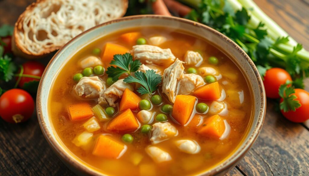 Hearty Chicken Soup with Vegetables