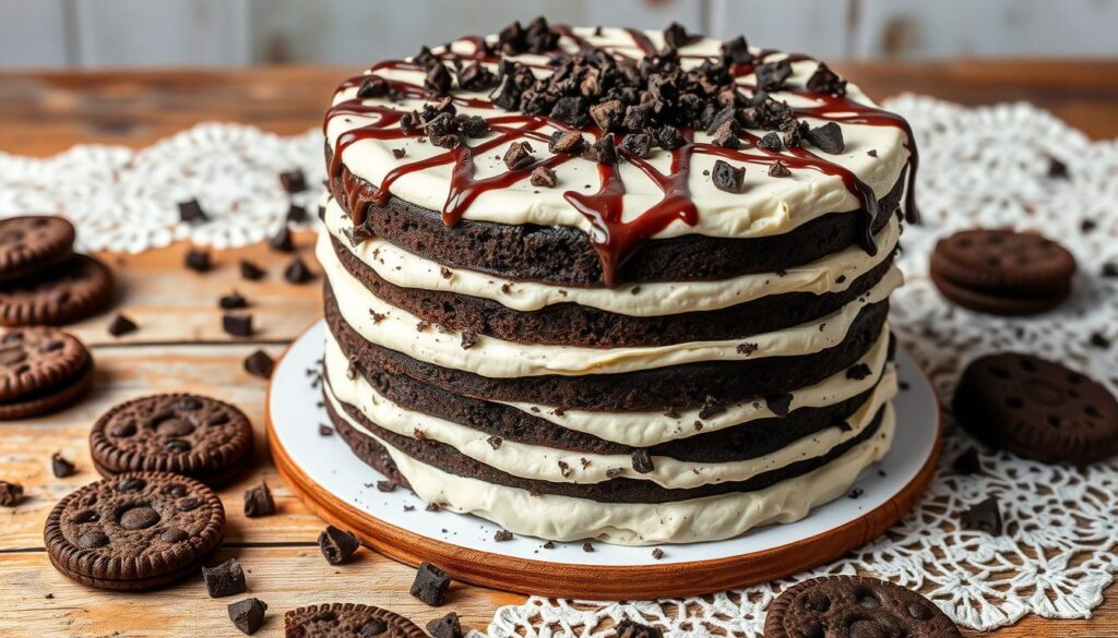 Homemade Cookies and Cream Cake