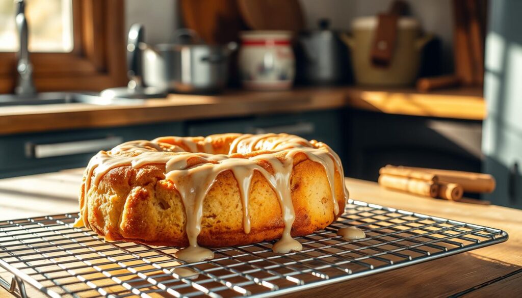 Honeybun Cake Cooling Process