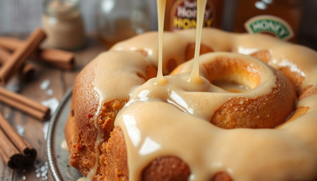 Honeybun Cake Glazing Technique