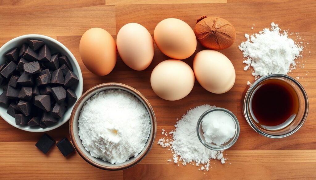 Ingredients for Chocolate Brownie Cake