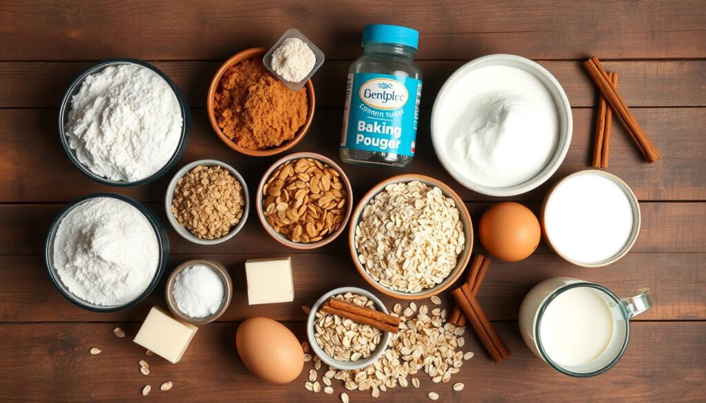 Ingredients for Coffee Cake with Oatmeal Streusel Ingredients for Coffee Cake with Oatmeal Streusel