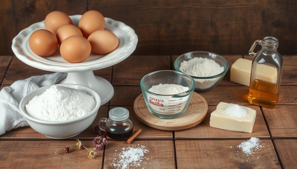 Ingredients for Grandma's White Cake