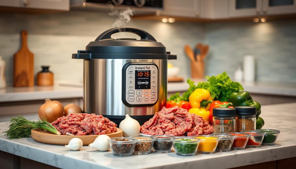 Instant Pot Ground Beef Cooking