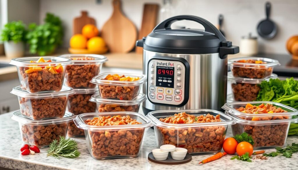 Instant Pot Ground Beef Meal Prep