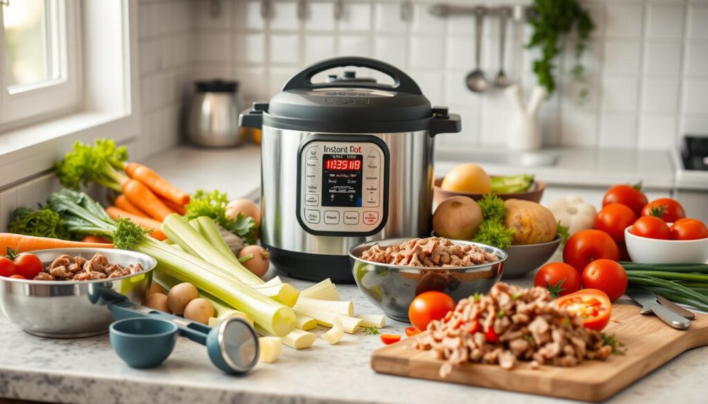 Instant Pot Vegetable Beef Soup Preparation Instant Pot Vegetable Beef Soup Preparation