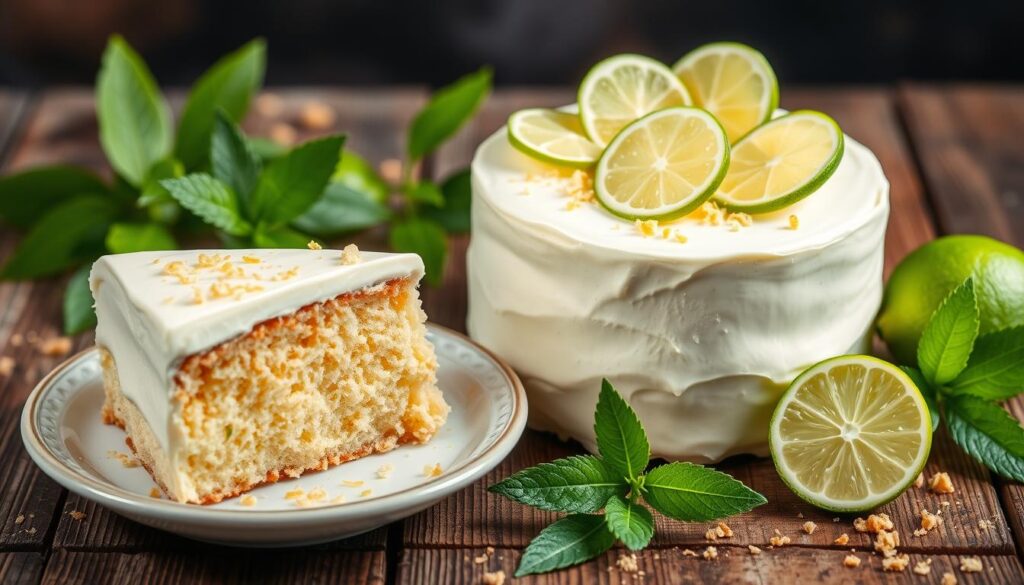 Key Lime Cake Frosting Decoration