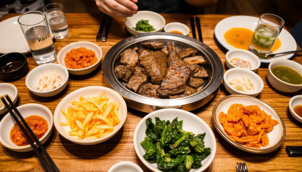 Korean Bulgogi Side Dishes and Beverages